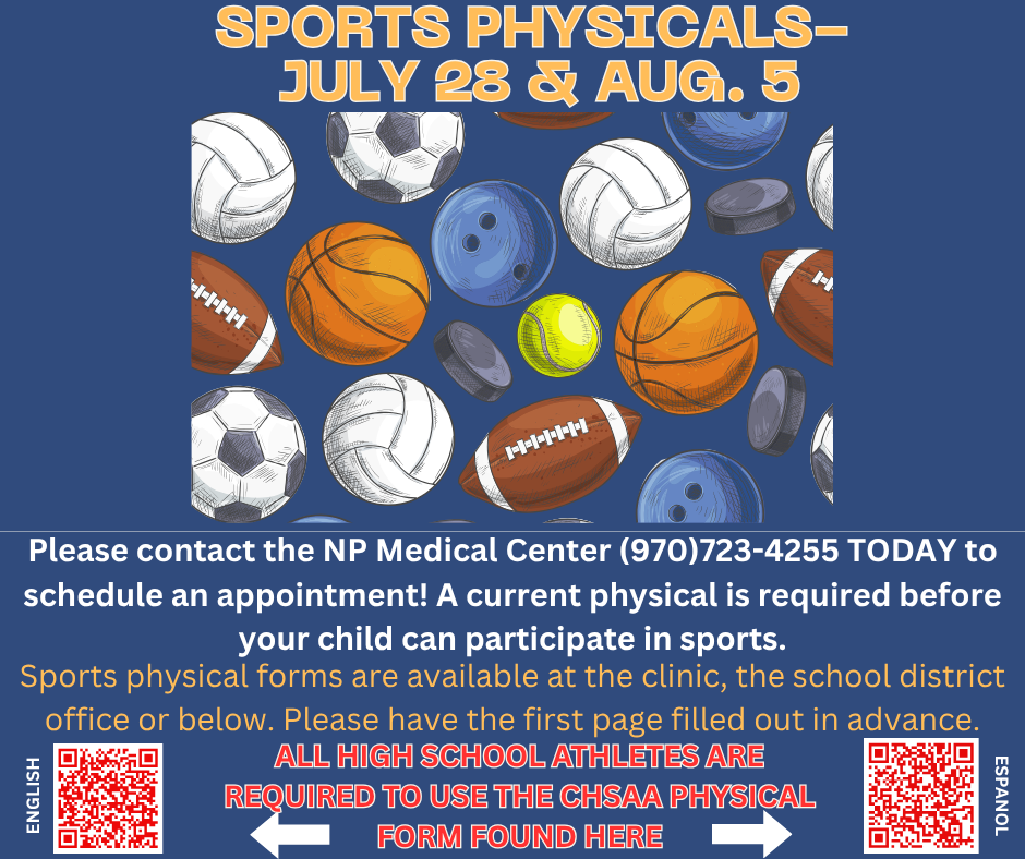 sports physical notice